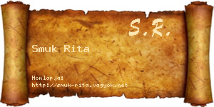 Smuk Rita névjegykártya